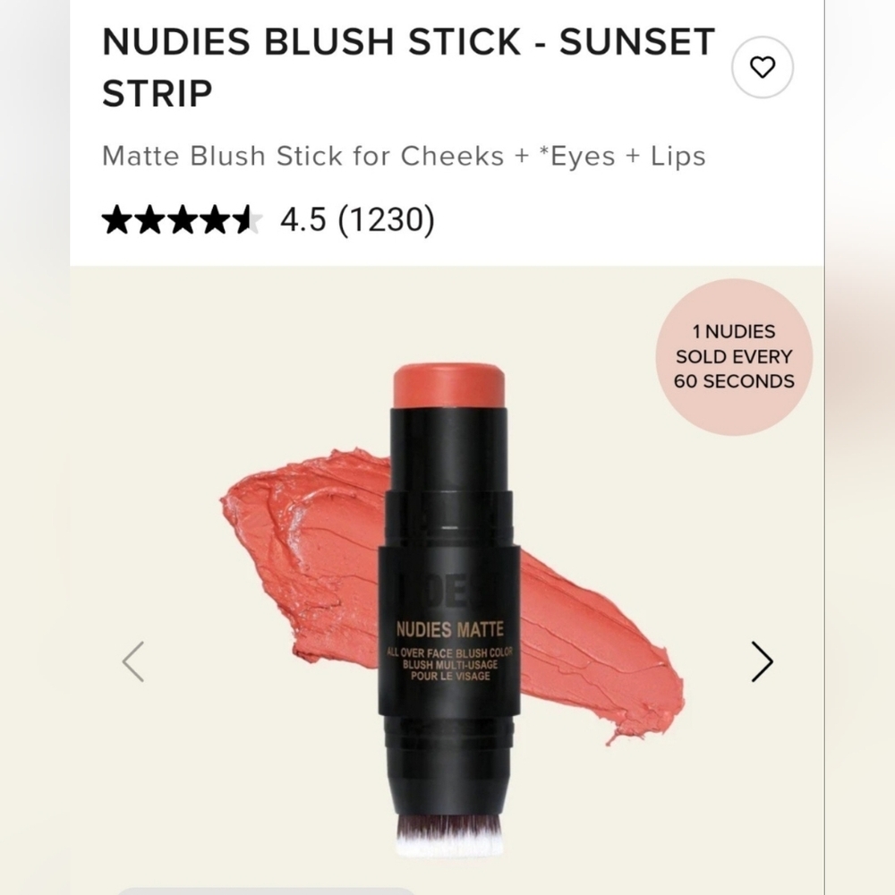 NUDIES MATTE All Over Face Blush Color